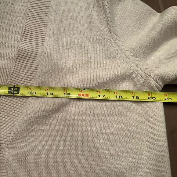 J. Jill NWOT Beige Button-Up Cardigan Medium Tall - Picture 3 of 7